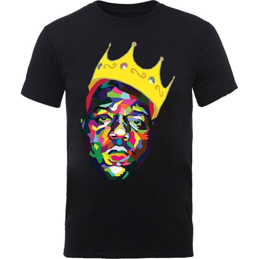 Biggie Smalls Unisex Adult Crown T-Shirt / Black